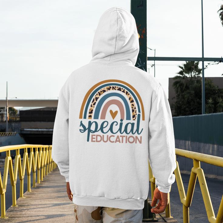 Cute Special Education Leopard Print SPED Teacher Idea Men's Hoodie Back Print, funny design Cute Special Education Leopard Print SPED Teacher Idea Men's Hoodie Back Print, funny design