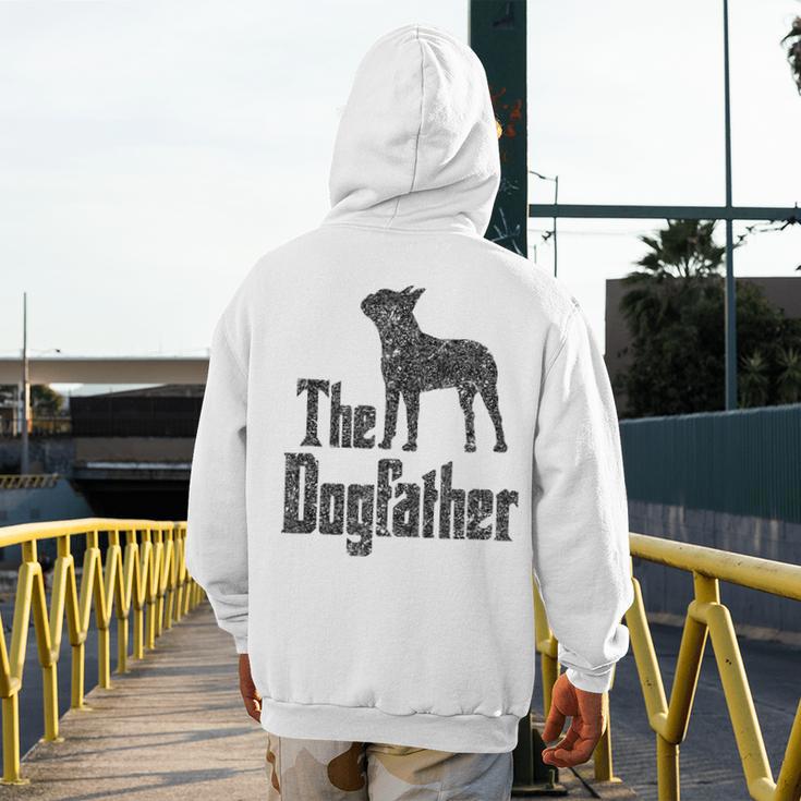 The Dogfather Boston Terrier Dog Funny Dog Gift T-Shirt For Men Women Girls Kids Men's Hoodie Back Print, funny design