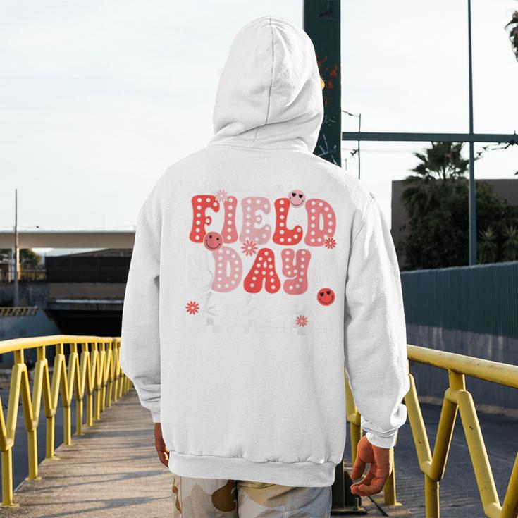 Field Day Red Team Outdoor Field Day Games For Kids Teacher Men's Hoodie Back Print, funny design