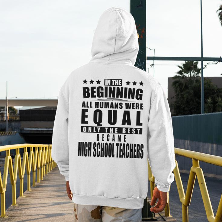 High School Teacher Personalized Men's Hoodie Back Print, funny design High School Teacher Personalized Men's Hoodie Back Print, funny design