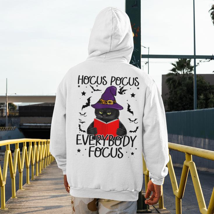 Hocus Pocus Everybody Focus Halloween Teacher For Men Women Men's Hoodie Back Print, funny design Hocus Pocus Everybody Focus Halloween Teacher For Men Women Men's Hoodie Back Print, funny design