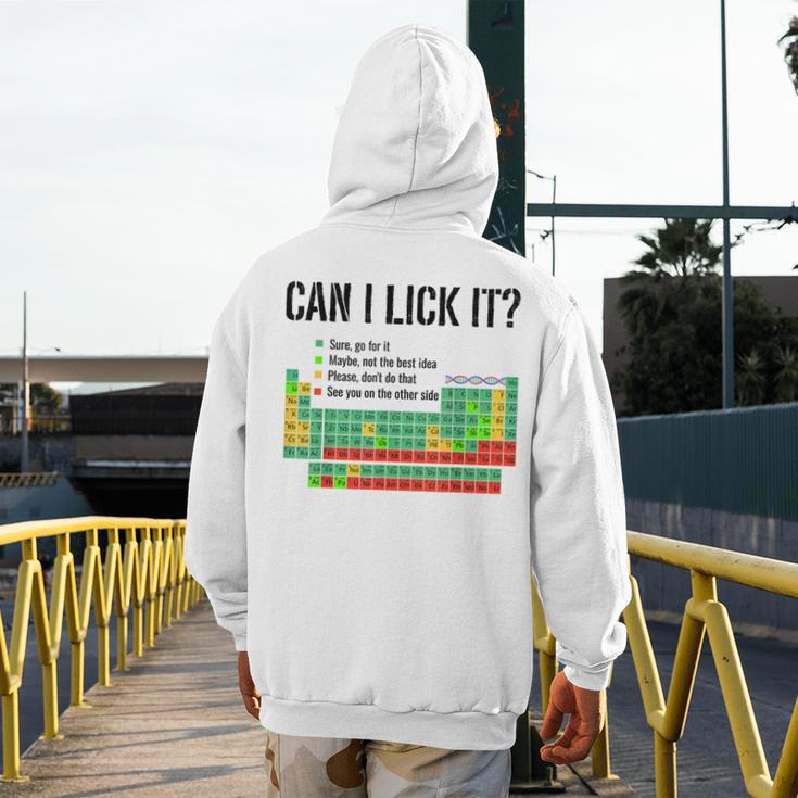Can I Lick It Periodic Table Chart Science Teacher Men's Hoodie Back Print, Science Teacher Gifts, funny design Can I Lick It Periodic Table Chart Science Teacher Men's Hoodie Back Print, Science Teacher Gifts, funny design