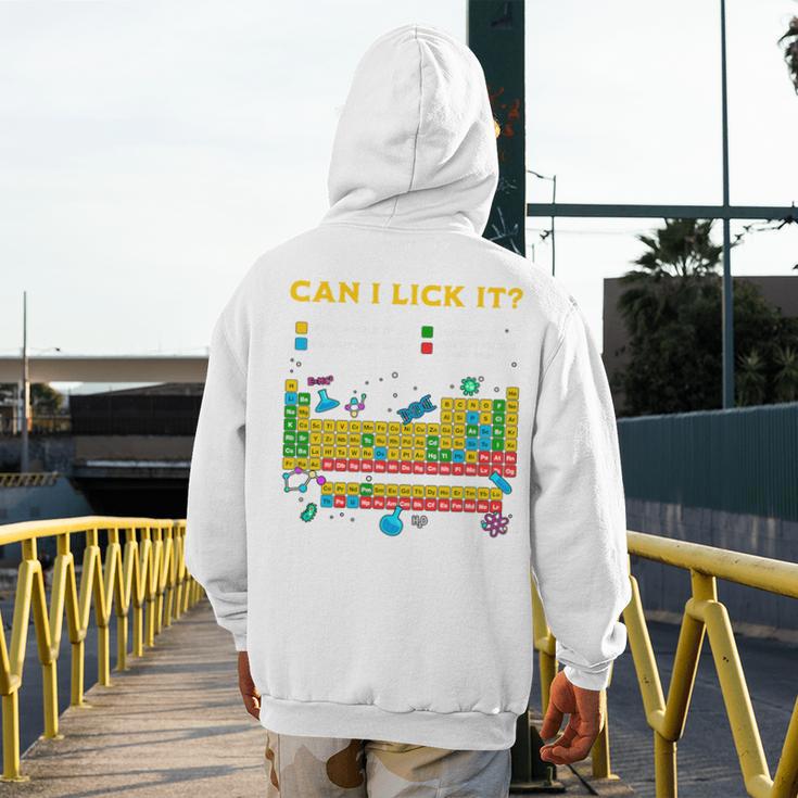 Can I Lick It Periodic Table Science Teacher Student Premium Tri-Blend Men's Hoodie Back Print, Science Teacher Gifts, funny design Can I Lick It Periodic Table Science Teacher Student Premium Tri-Blend Men's Hoodie Back Print, Science Teacher Gifts, funny design