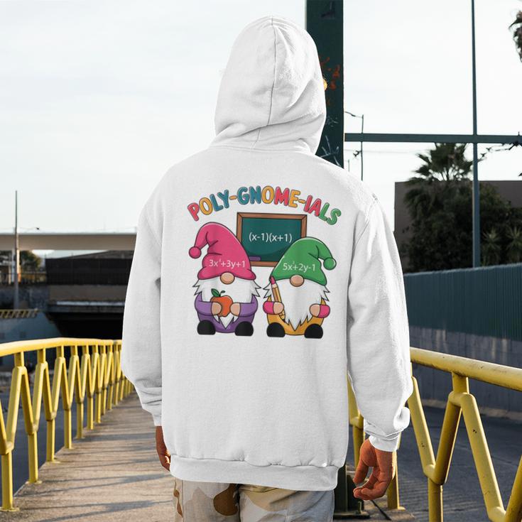 Poly-Gnome-Ials Algebra Teacher Calcul Teacher Men's Hoodie Back Print, funny design Poly-Gnome-Ials Algebra Teacher Calcul Teacher Men's Hoodie Back Print, funny design