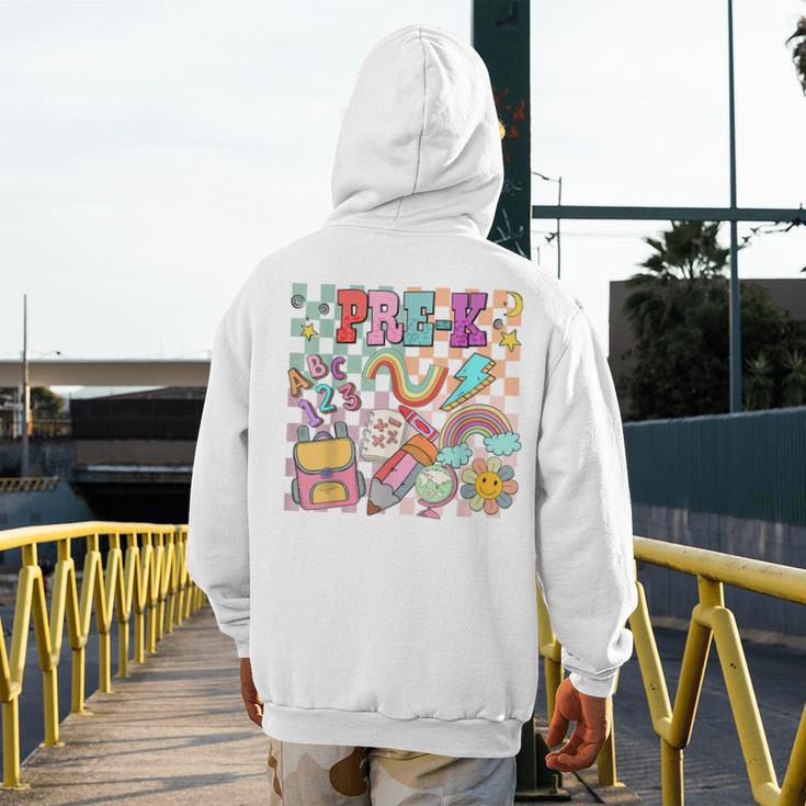 Pre K Back To School Teacher Student Men Women Kids Men's Hoodie Back Print, funny design