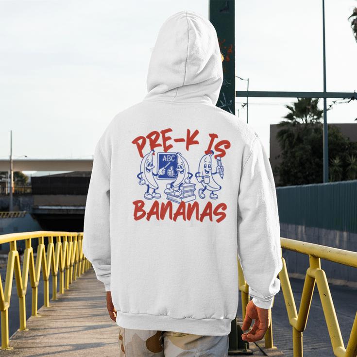 Pre-K Is Bananas Teacher Back To School Chaos Coordinator Men's Hoodie Back Print, funny design Pre-K Is Bananas Teacher Back To School Chaos Coordinator Men's Hoodie Back Print, funny design