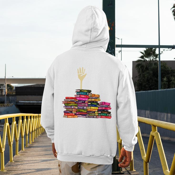 Reading Books Librarian Reader Nerd I'm Ok Teacher School Men's Hoodie Back Print, funny design Reading Books Librarian Reader Nerd I'm Ok Teacher School Men's Hoodie Back Print, funny design