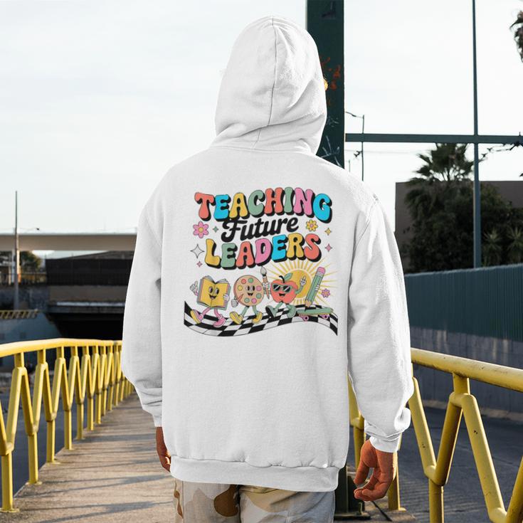 Retro Teaching Future Leaders Groovy Teacher Back To School Men's Hoodie Back Print, Future Teacher Gifts, Groovy Teacher Gifts, funny design Retro Teaching Future Leaders Groovy Teacher Back To School Men's Hoodie Back Print, Future Teacher Gifts, Groovy Teacher Gifts, funny design