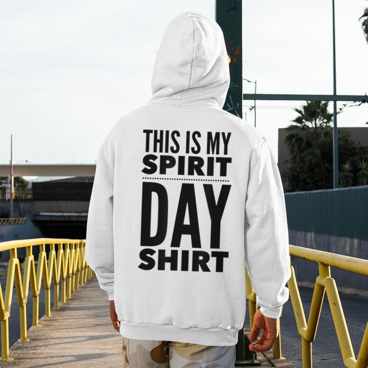 School Teacher Spirit Day Costume For Men Women Men's Hoodie Back Print, funny design School Teacher Spirit Day Costume For Men Women Men's Hoodie Back Print, funny design