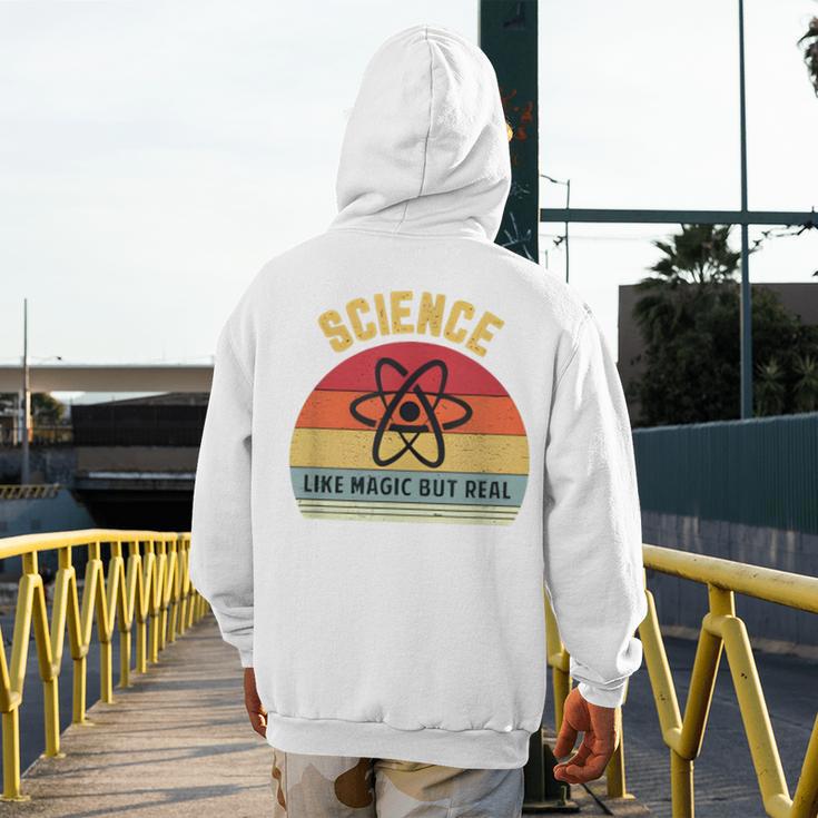 Science Like Magic But Real Science Teacher Graphics Geek Men's Hoodie Back Print, Science Teacher Gifts, funny design Science Like Magic But Real Science Teacher Graphics Geek Men's Hoodie Back Print, Science Teacher Gifts, funny design