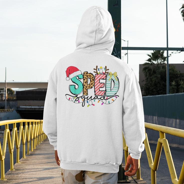 SPED Squad Special Education Teacher Autism Christmas Women Men's Hoodie Back Print, funny design