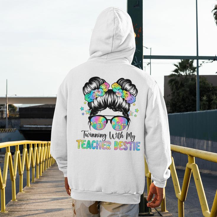 Twin Day Friends Teacher Twinning With My Bestie Men's Hoodie Back Print, Friend Gifts, funny design Twin Day Friends Teacher Twinning With My Bestie Men's Hoodie Back Print, Friend Gifts, funny design