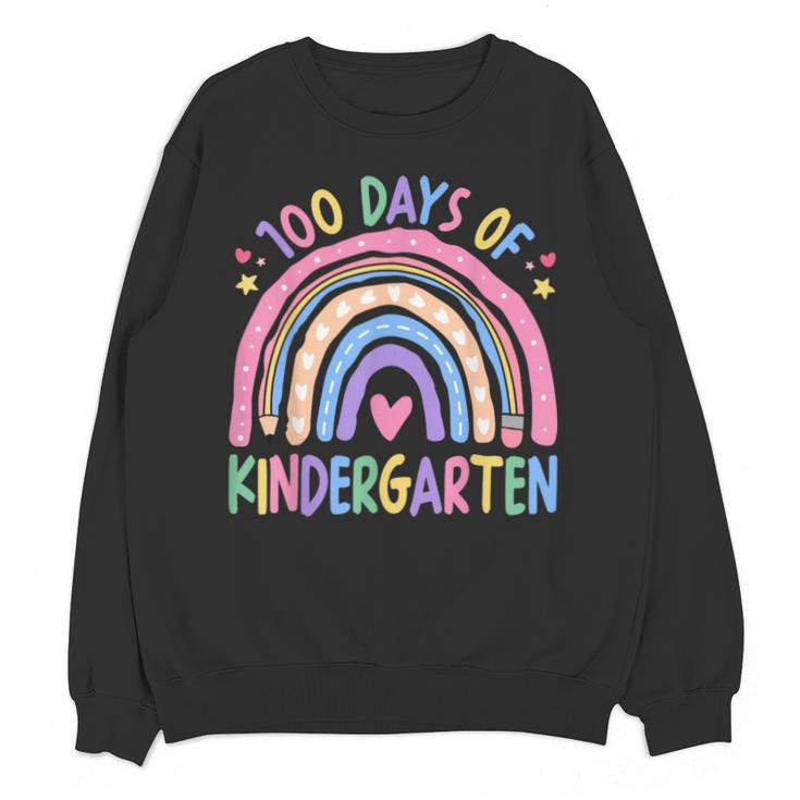 100th Day Of Kindergarten Teacher Kids 100 Days Smarter Unisex Sweatshirt