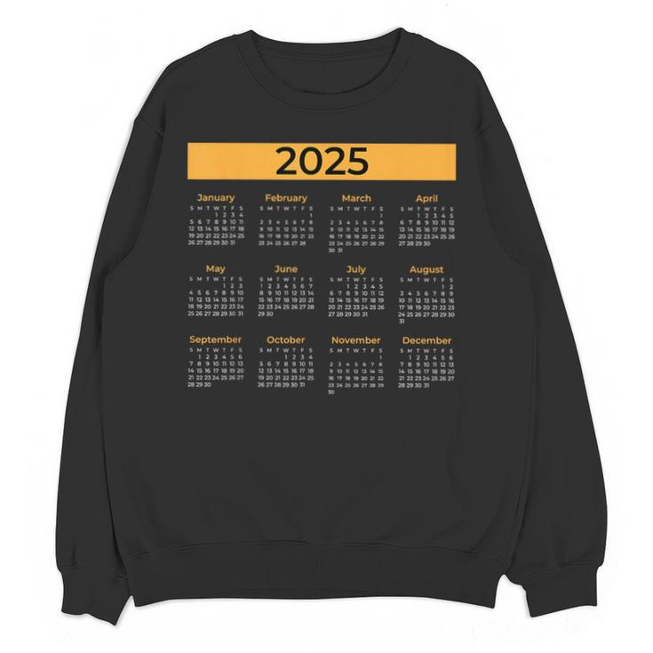 2025 Calendar For Planners Teachers Offices Months Unisex Sweatshirt