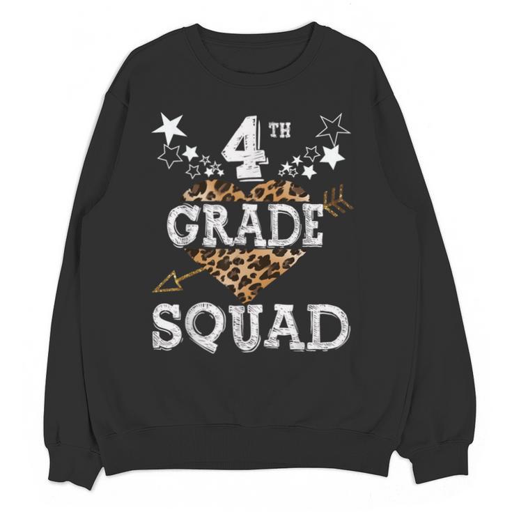 4th Grade Squad Star Team Leopard Teacher Crew Student Men Women Girls Kids Unisex Sweatshirt, 4th Grade Teacher Gifts, trending gift 4th Grade Squad Star Team Leopard Teacher Crew Student Men Women Girls Kids Unisex Sweatshirt, 4th Grade Teacher Gifts, trending gift