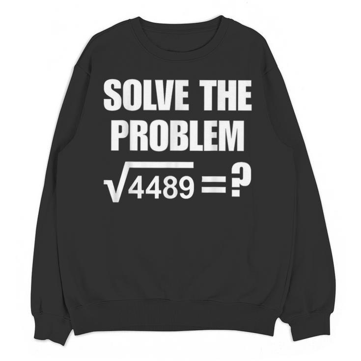 67 Meme Math Six Seven Teacher Brainrot Joke Unisex Sweatshirt