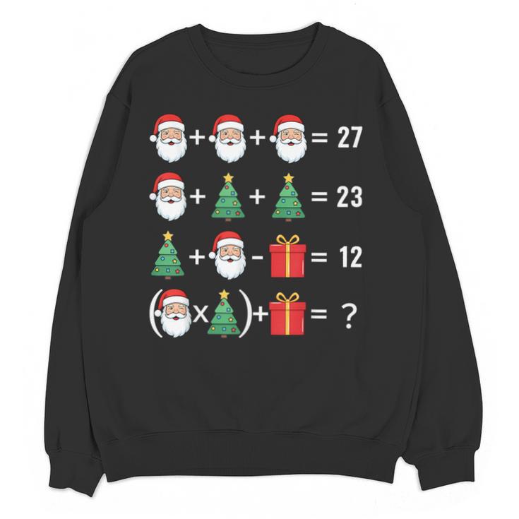 67 Santa Tree Math Teacher Christmas Xmas Humor Unisex Sweatshirt