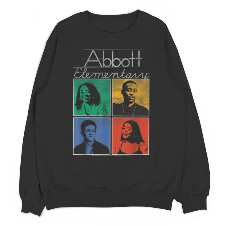 Abbott Elementary Colorful Pop Art Teachers TV Show Unisex Sweatshirt