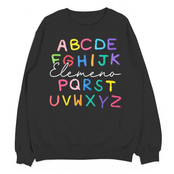 ABC Elemeno Kindergarten Teacher Boy Girl Kid Back To School Unisex Sweatshirt