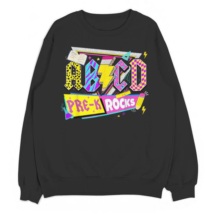 ABCD Pre-K Rocks Back To School PreK Kindergarten Teacher Unisex Sweatshirt