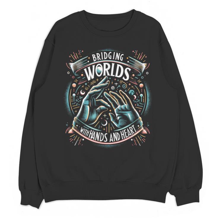 ASL Interpreter Deaf ASL Teacher American Sign Language Unisex Sweatshirt