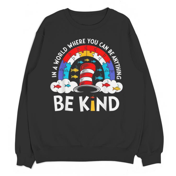 Autism Awareness For Teacher Why Fit In Doctor Cat Hat Cool Unisex Sweatshirt