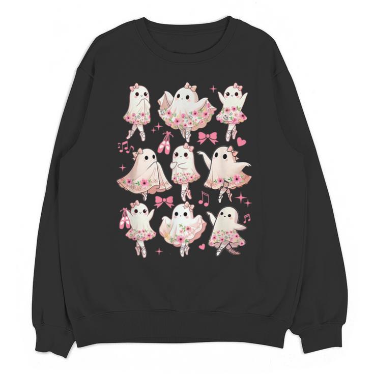 Ballet Ghost Ballet Dancer Spooky Dance Halloween Teacher Unisex Sweatshirt