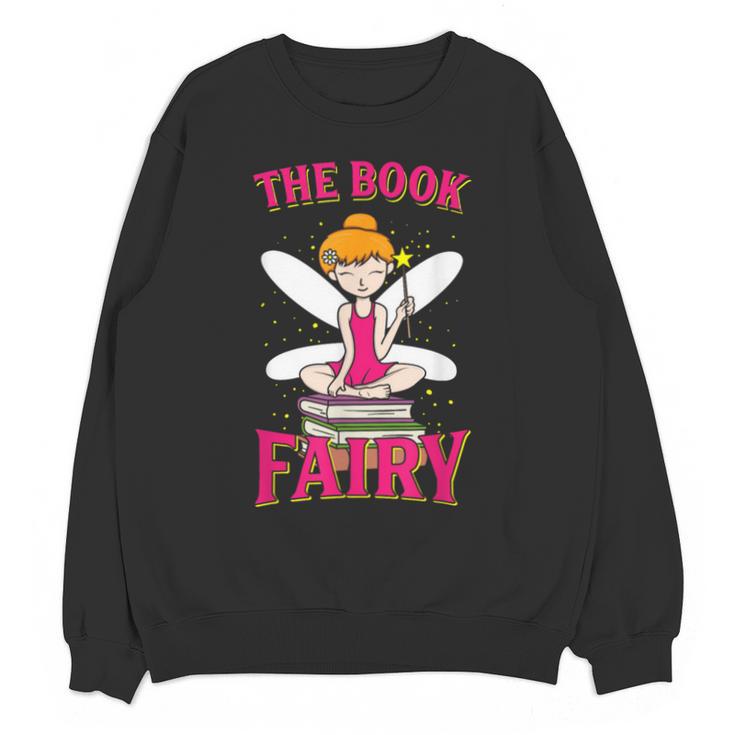The Book Fairy Reading Teacher Librarian T-Shirt Unisex Sweatshirt