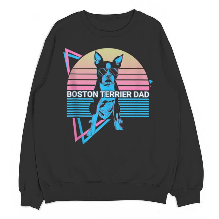 Boston Terrier Dad Retro Unisex Sweatshirt