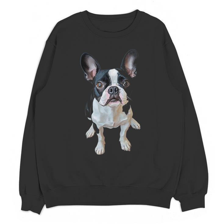 Boston Terrier Dog Motif Pet Art Boston Terrier Men Women Kids Unisex Sweatshirt, trending gift