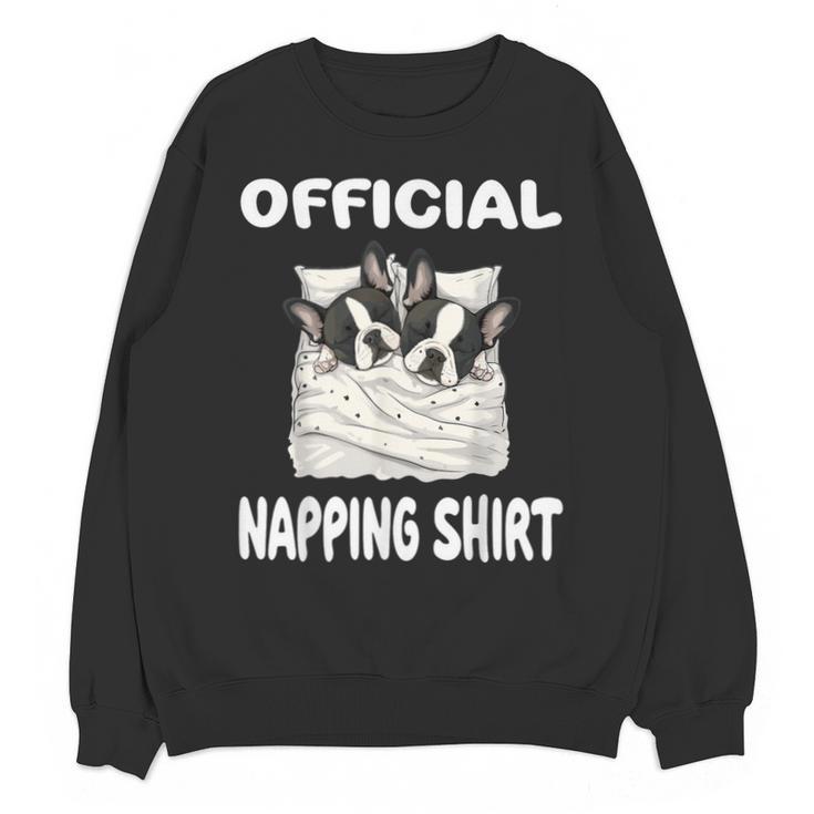 Boston Terrier Dog Official Sleepshirt Pajamas Nightgown For Men Women Kids Unisex Sweatshirt