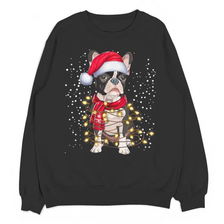 Boston Terrier Dog Ugly Christmas Dog Xmas For Men Women Kids Unisex Sweatshirt