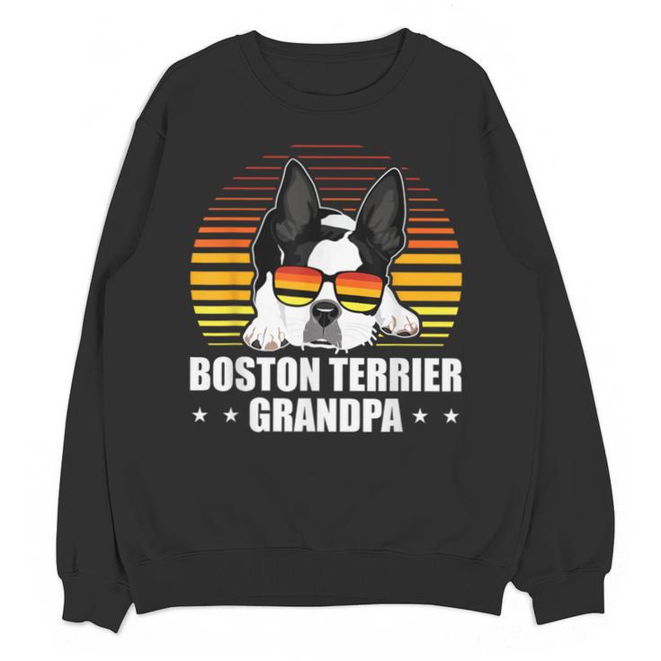 Boston Terrier Grandpa Dog Owner Boston Terrier Unisex Sweatshirt