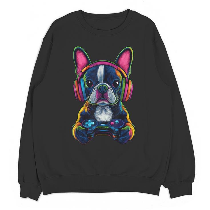 Boston Terrier Lovers Gaming Headphones Boston Terrier Unisex Sweatshirt