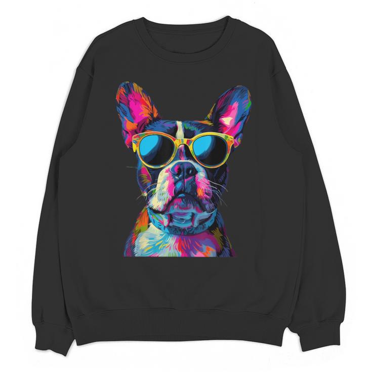 Boston Terrier Lovers Pop Art Boston Terrier Unisex Sweatshirt