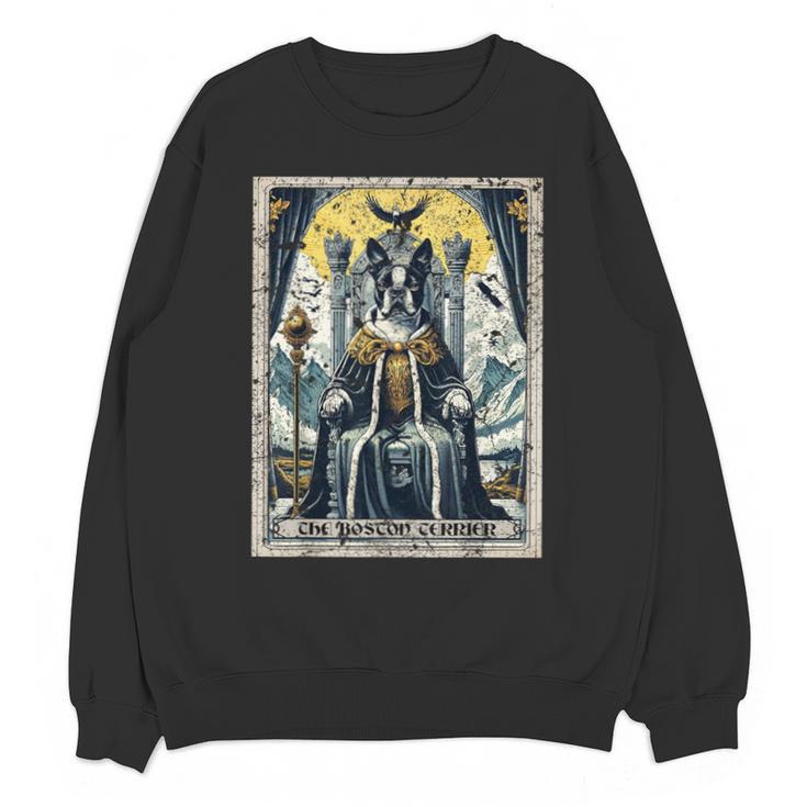Boston Terrier Tarot Card Dog Unisex Sweatshirt
