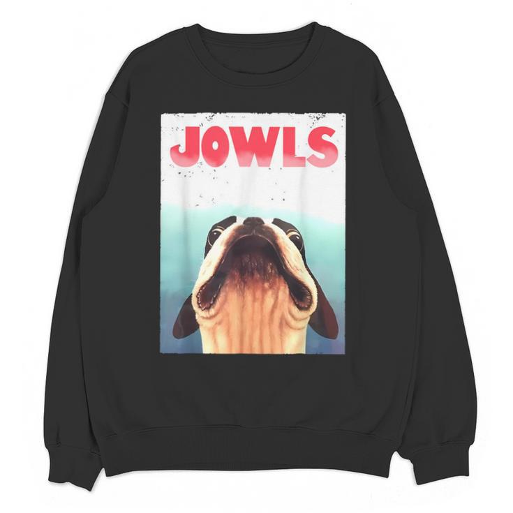 Boston Terriers Jowls Dog Mom Dog Dad Unisex Sweatshirt