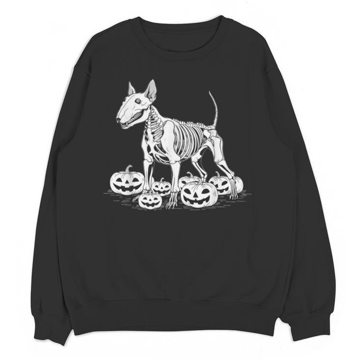 Bull Terrier Skeleton Birthday Halloween Kids Unisex Sweatshirt