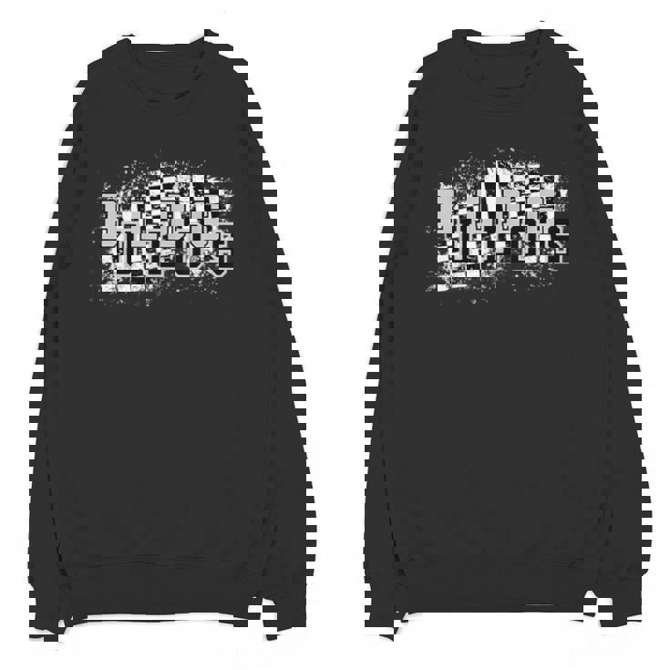 Bulldogs School Spirit Bulldog Pride Checkered Teacher Unisex Sweatshirt