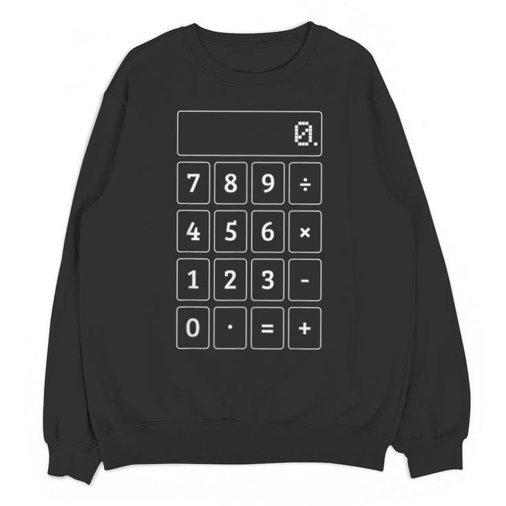 Calculator Costume Halloween Math Teacher Nerd For Men Women Unisex Sweatshirt