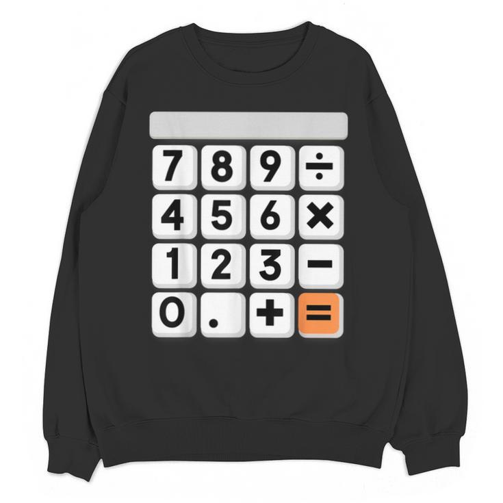 Calculator Easy Halloween Costume For Math Teacher Unisex Sweatshirt