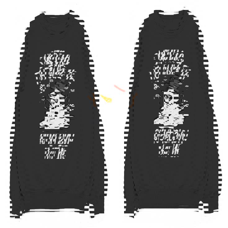 Christmas Surviving Teacher Life Meltdown Xmas Women Men Unisex Sweatshirt