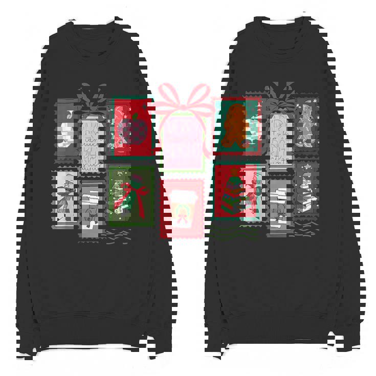 Christmas Teacher Stamps Unisex Sweatshirt