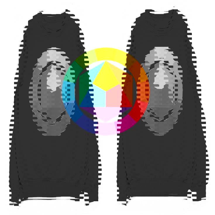 Color Wheel Palette Shirt Artist Painter Art Teacher Tshirt Unisex Sweatshirt