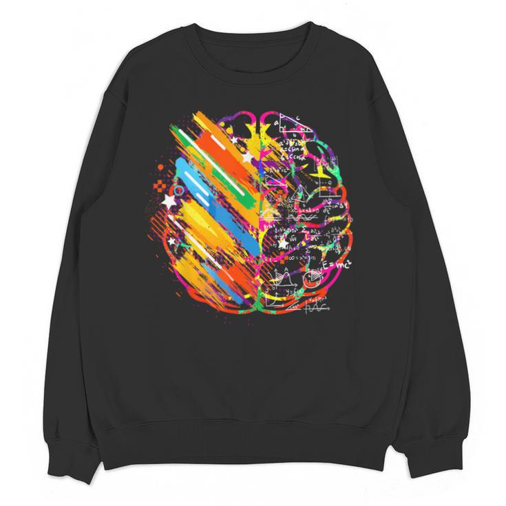 Colorful Brain Art Teacher Artist Painter Student Unisex Sweatshirt