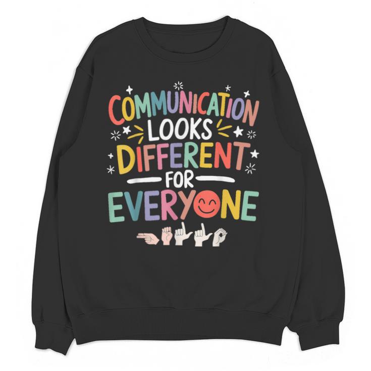 Communication ASL Teacher Deaf People ASL Interpreter Unisex Sweatshirt