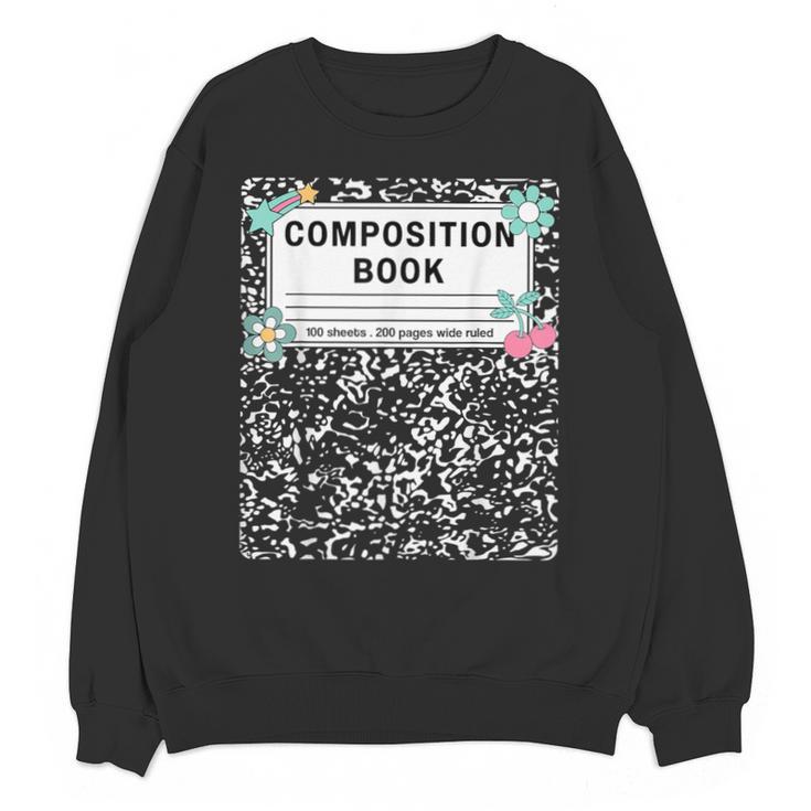Composition Book Notebook Teachers Matching Group Halloween Unisex Sweatshirt