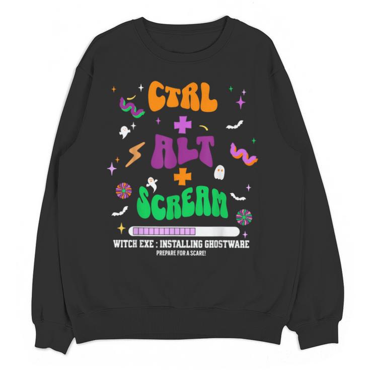 Computer Teacher Spooky Halloween Technology STEM Engineer Unisex Sweatshirt