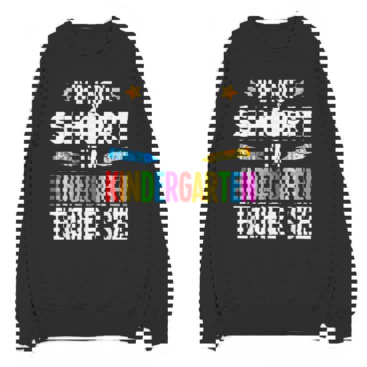 Cool Kindergarten Teacher Art For Men Women Preschool Kinder Unisex Sweatshirt