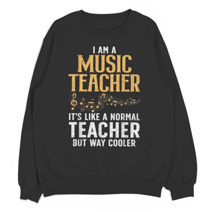 Cool Music Teacher Art For Men Women School Orchestra Coach Unisex Sweatshirt